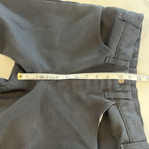 Vintage Levi’s Black 100% Polyester Pants 32x34 Made In USA Scoville Zipper - Picture 7 of 10